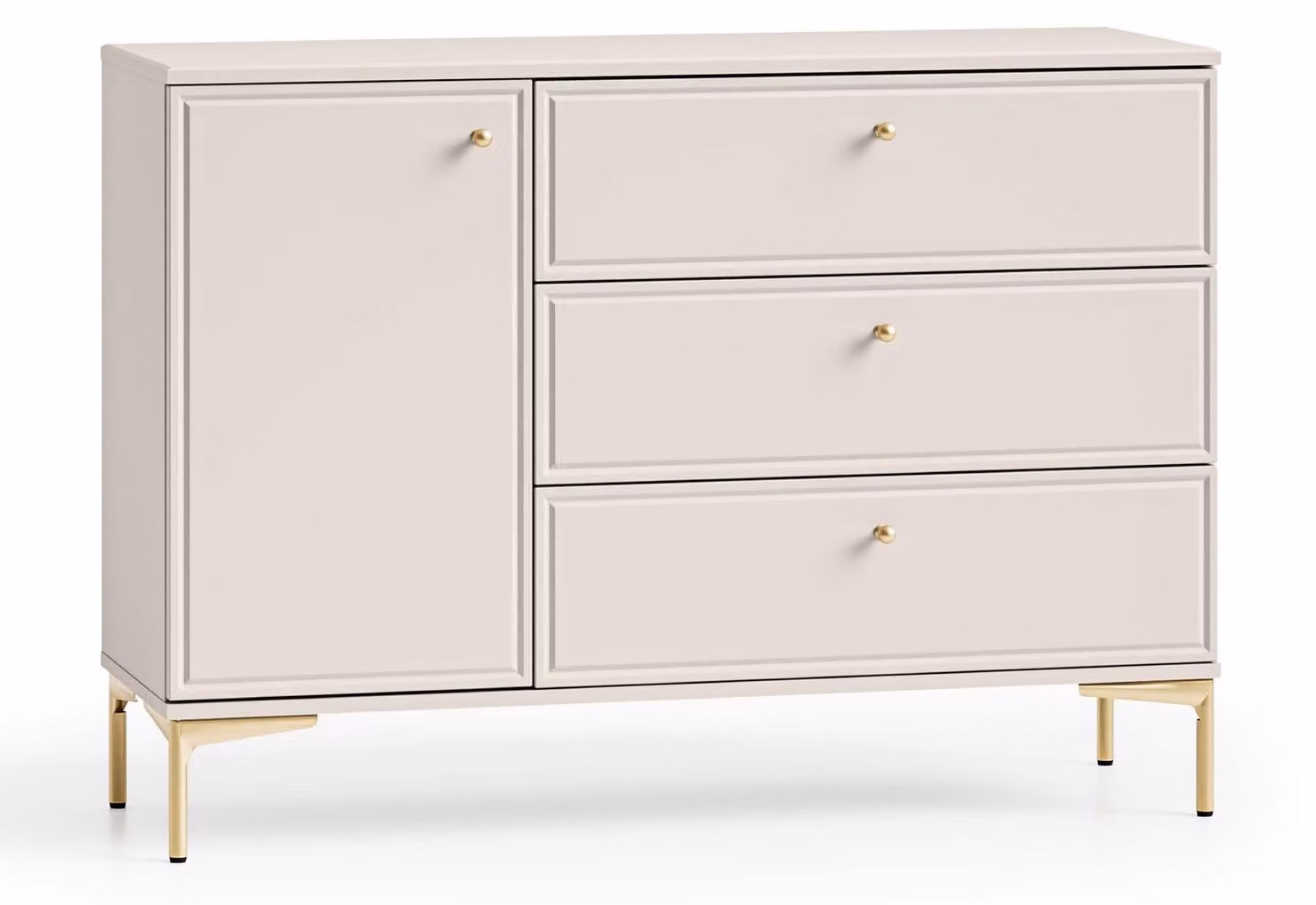 Selsey Sandro - Credenza, color tortora, 118 cm