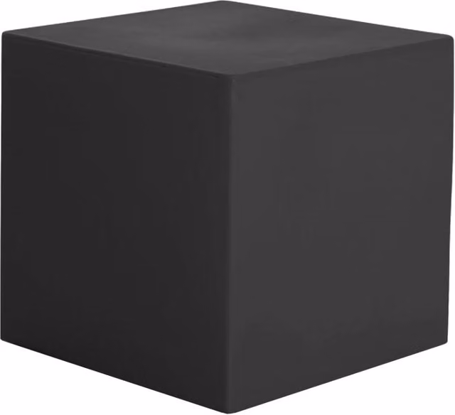 Pouf da giardino moderno Arkema Iris in resina color grigio L/P/H: 50 x 50 x 50 cm