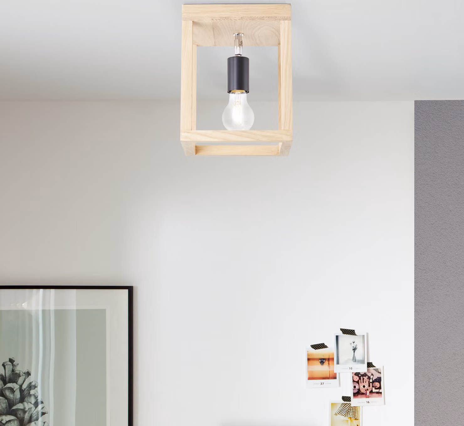 BRILLANTE Plafoniera Nerea 1flg rovere oliato 99436/35