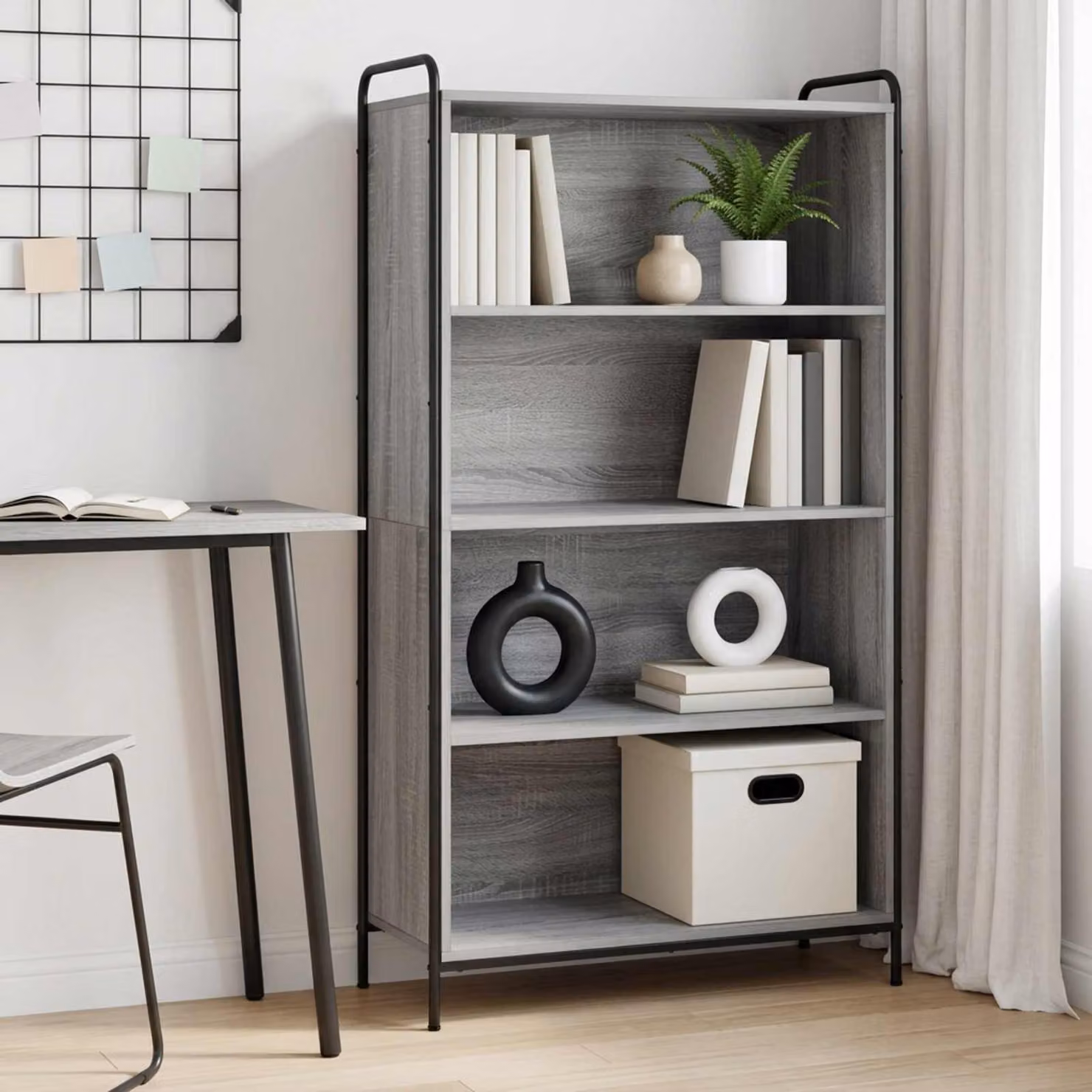 vidaXL Armadio per Libri 55,5 x 33 x 174 cm Legno ingegnerizzato