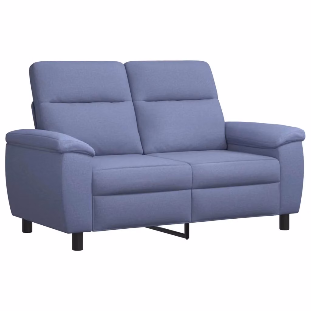 Divano moderno vidaXL in tessuto blu con struttura in metallo L: 158 cm, P: 90 cm, H: 95 cm – 2