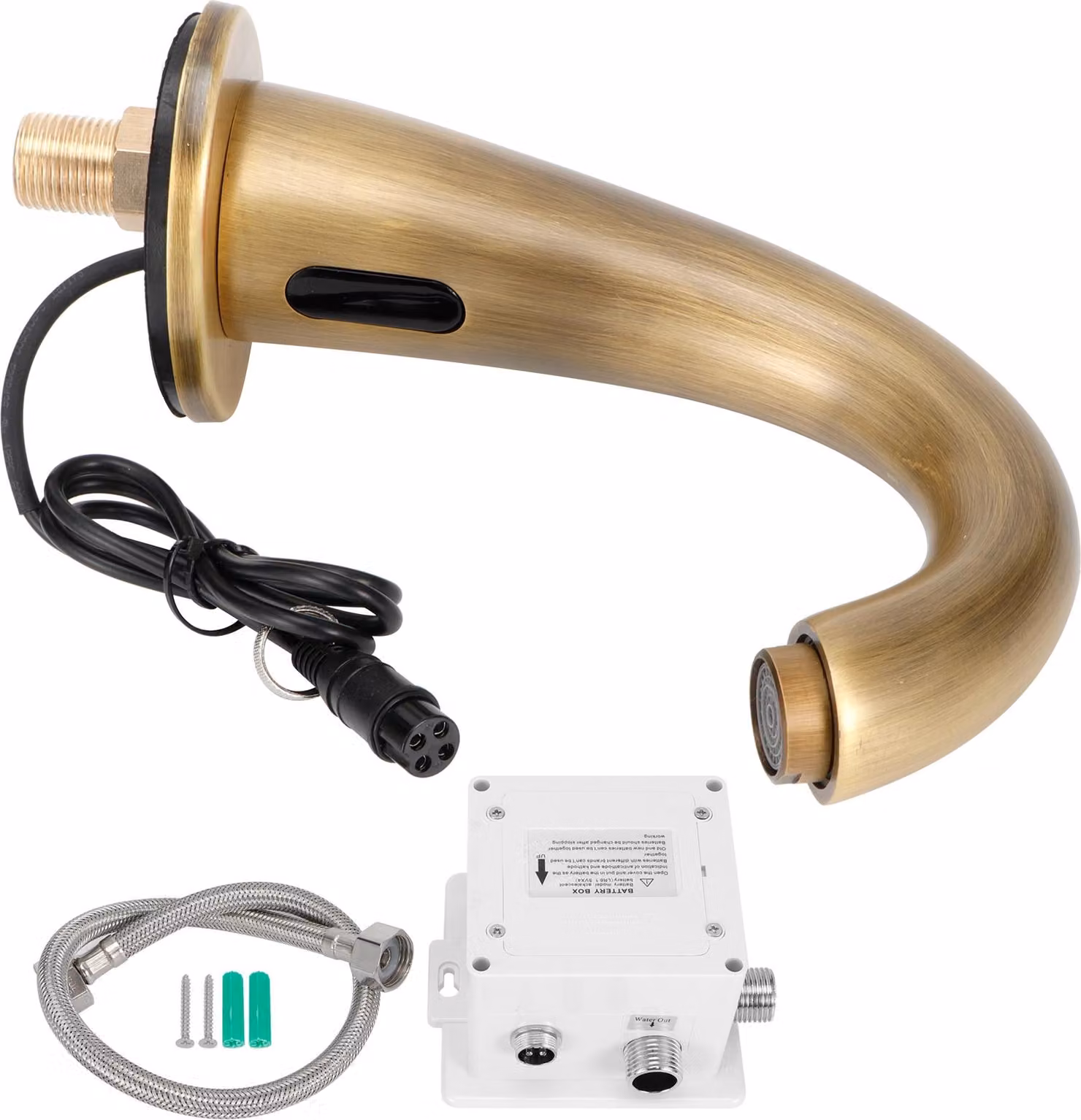 Set di rubinetti G1/2, rame antico, rubinetto automatico a sensore, touchless, per casa, cucina, bagno