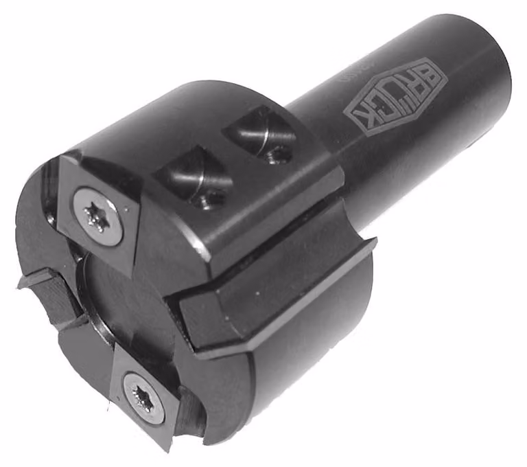 BRÜCK WP - Testa di giunzione e fresatura per macchine CNC D=60 x SB=50 GL=114,3 S=25 mm Z2+V2 | 131003