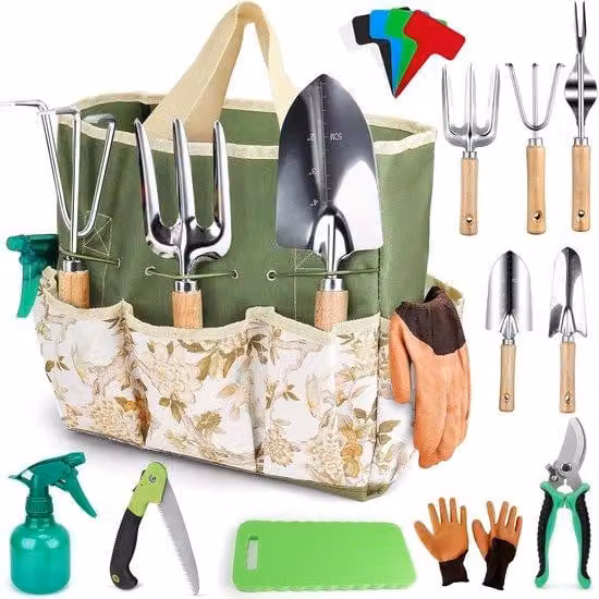 Set di attrezzi da giardino - 12 pezzi - Idea regalo per gli amanti del giardinaggio