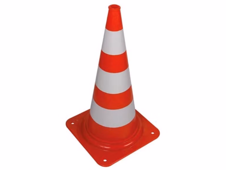 Cono Rosso/Bianco - 75 Cm