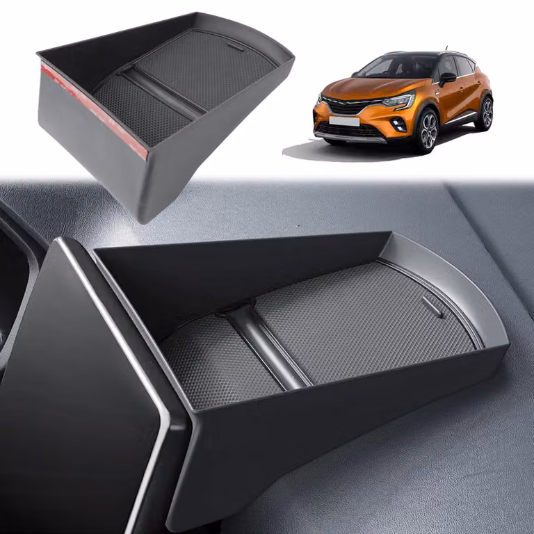 Contenitore portaoggetti per la console centrale, compatibile con Renault Captur 2