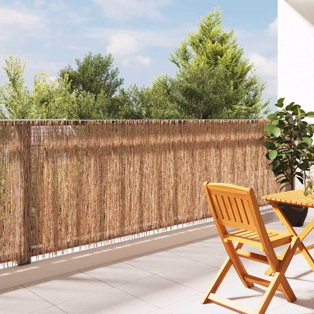 Recinzione in canniccio intrecciato vidaXL in legno marrone L: 400 cm, H: 100 cm