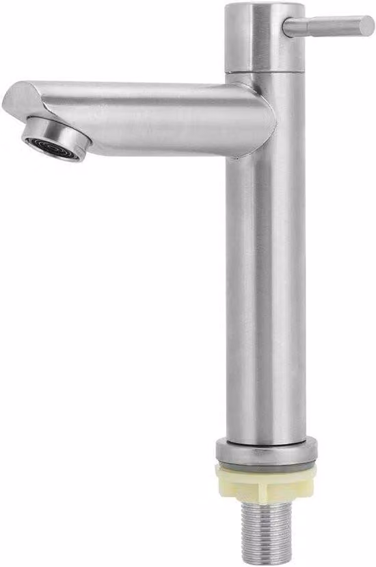 Rubinetto per acqua fredda - Rubinetto per WC in acciaio inossidabile di facile installazione per bagno o cucina