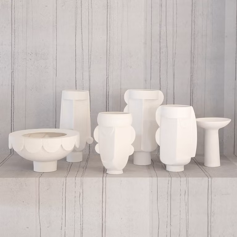 Vasi in ceramica Scacco Matto Collection Adriani e Rossi