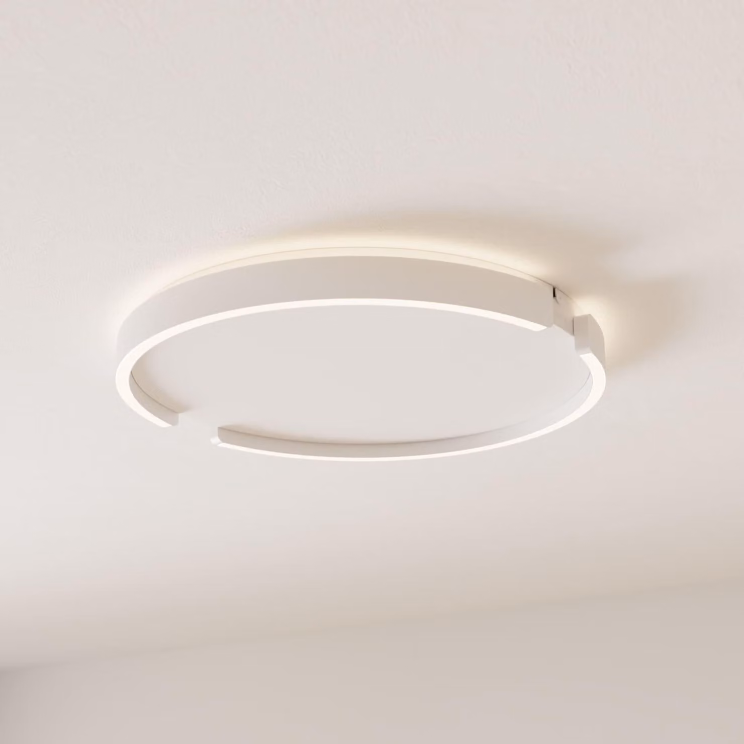 LUMIÈRE Design Menao Plafoniera LED dimmerabile controllo via app Ø 50 cm Bianco