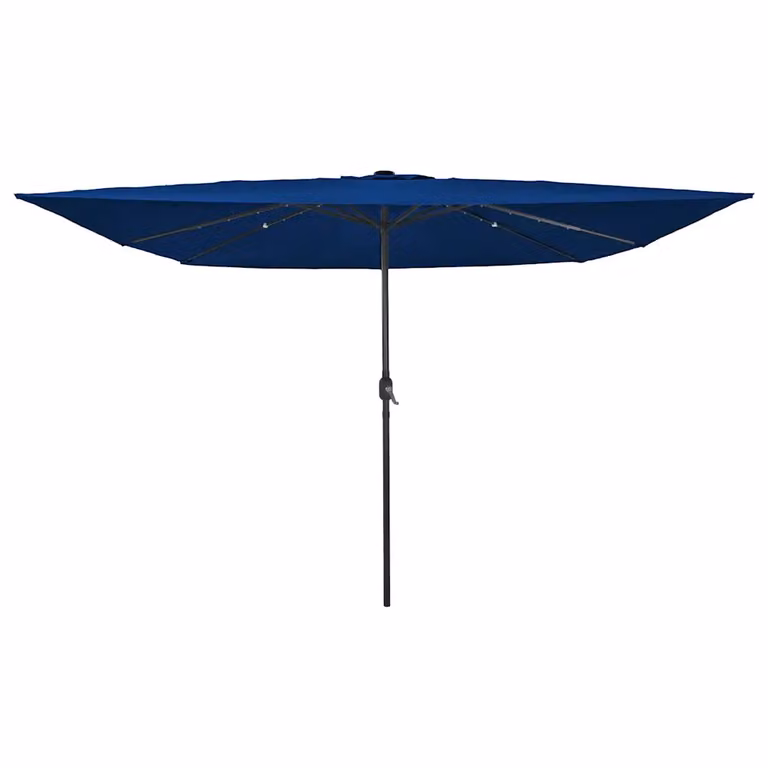 Ombrello da giardino vidaXL blu in poliestere e acciaio L/P/H: 295 x 295 x 245 cm