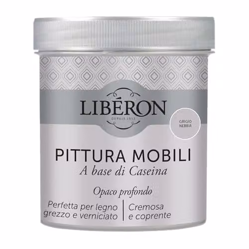 Libéron Pittura Mobili a base di Caseina Grigio Nebbia 0,5L