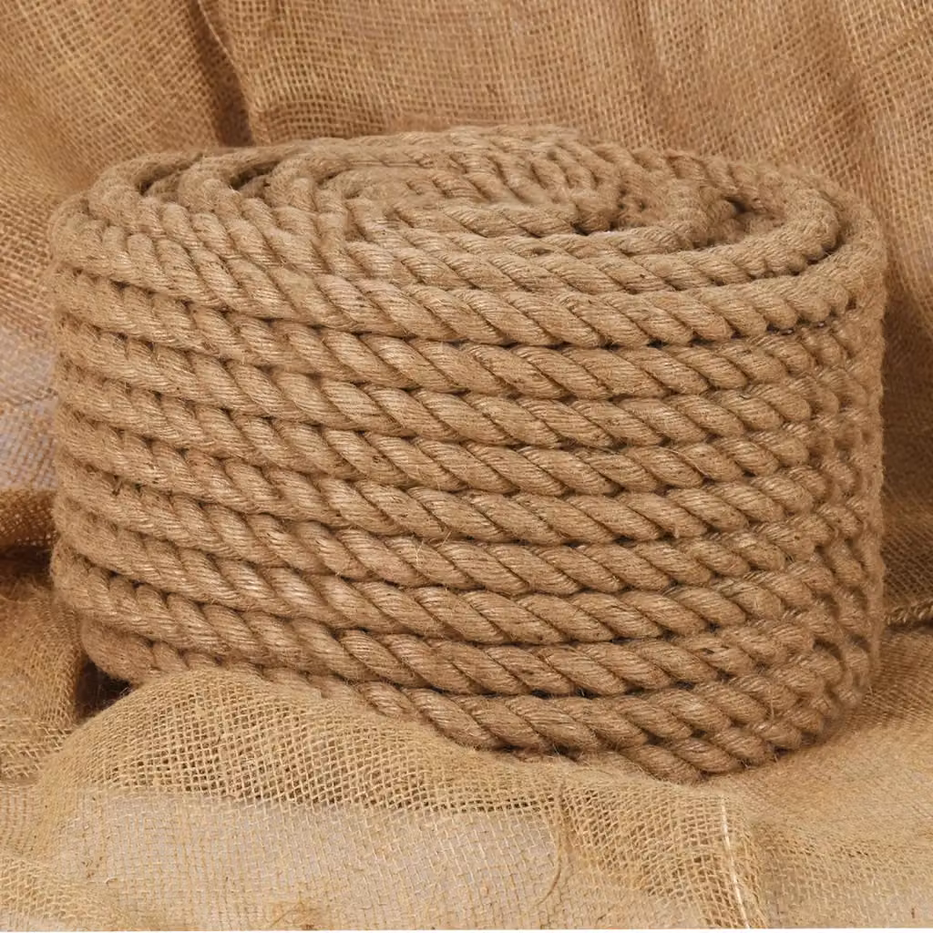 Corda in juta 100% vidaXL colore beige 20 mm 50 m – 1