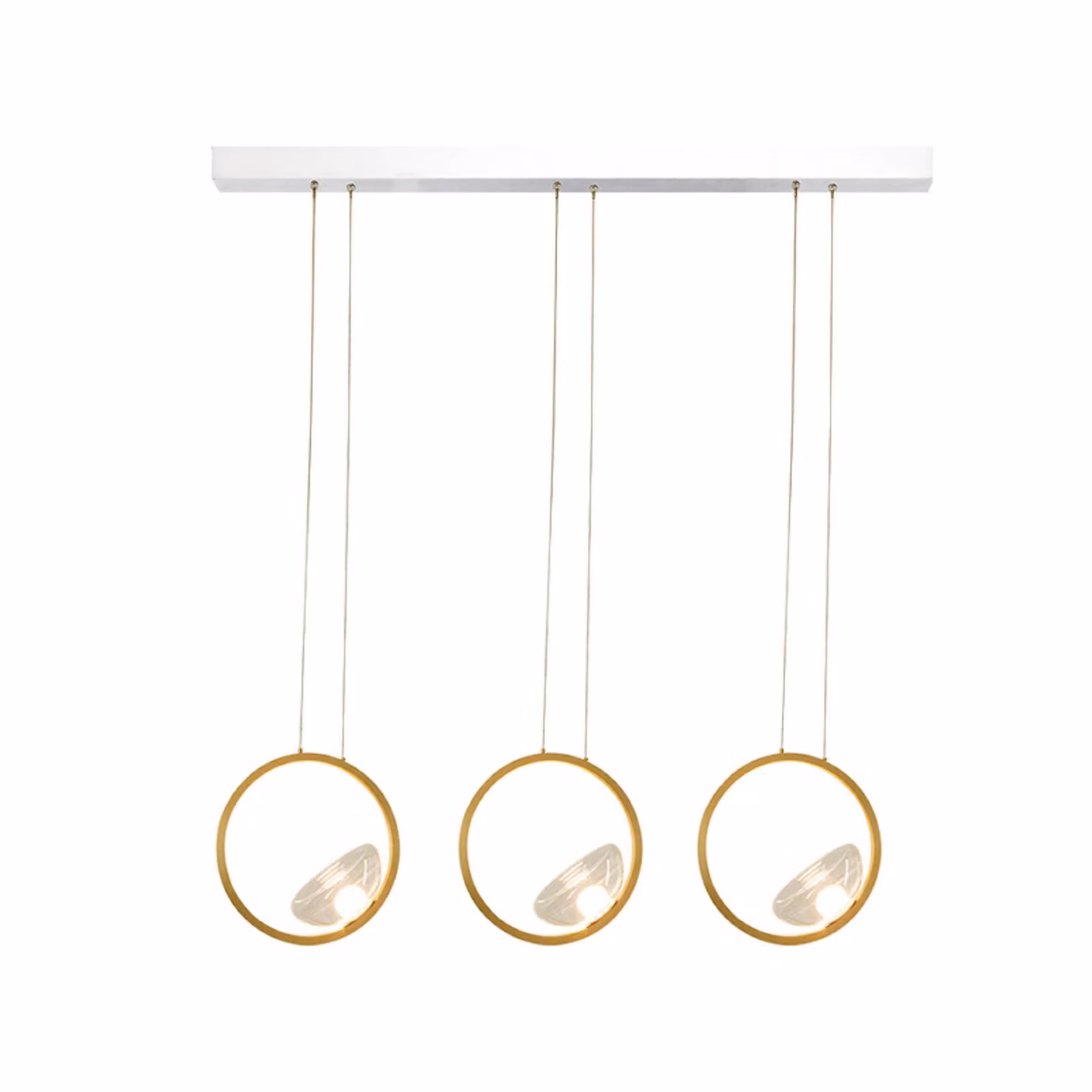 Zambelis Lampada a sospensione 23029, dimmerabile, Ottone / Oro, Soggiorno / Sala da pranzo, Alluminio, Moderno, Lampada a sospensione