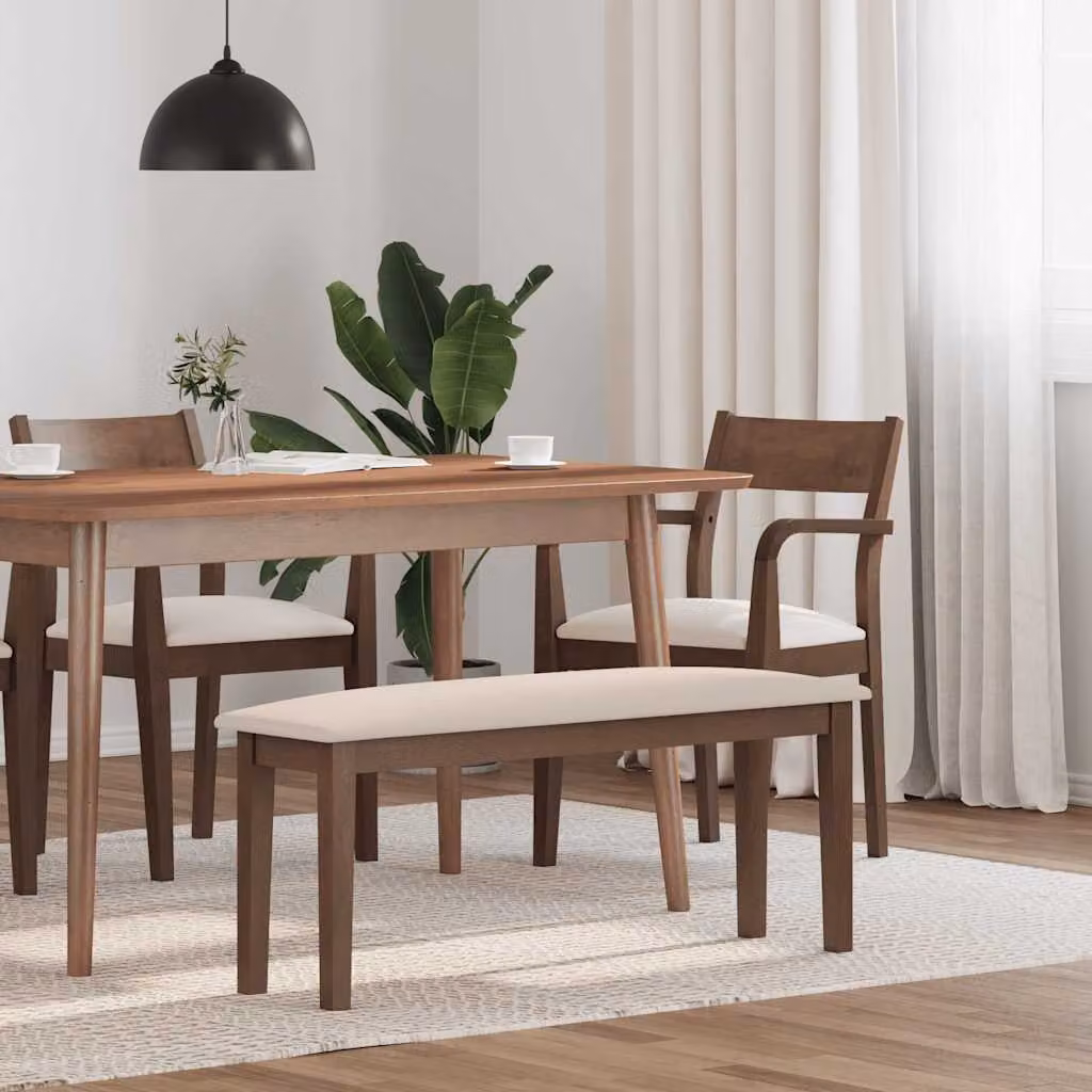 Panca moderna vidaXL in legno marrone per cucina e sala da pranzo, L: 110 cm