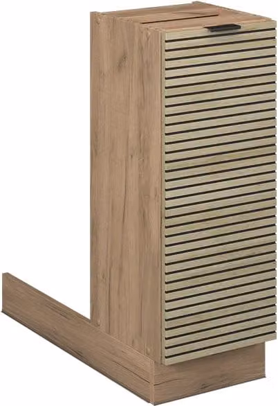 Isola da cucina Vicco Fame-Line con pannello in rovere dorato e nero, L: 30 cm