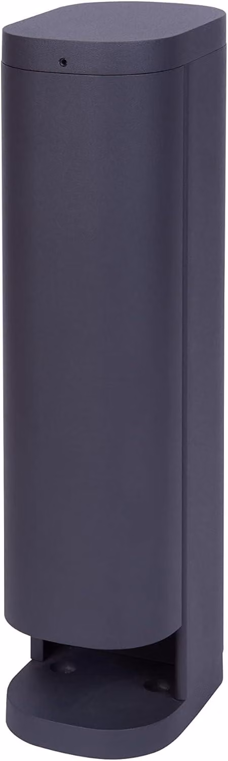 Presa esterna con 2 prese Schuko, grado di protezione IP44 (resistente all'acqua), realizzata in alluminio, dimensioni 38,5x13,5x9,5 cm, adatta per l'uso in giardino