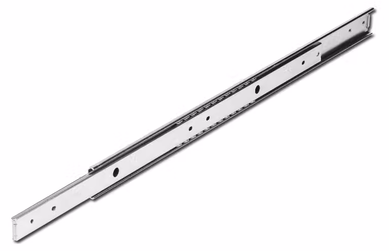 ACCURIDE DZ2026L Guida a gabbia di sfere, estrazione parziale, 40 kg, lunghezza 500 mm, acciaio zincato