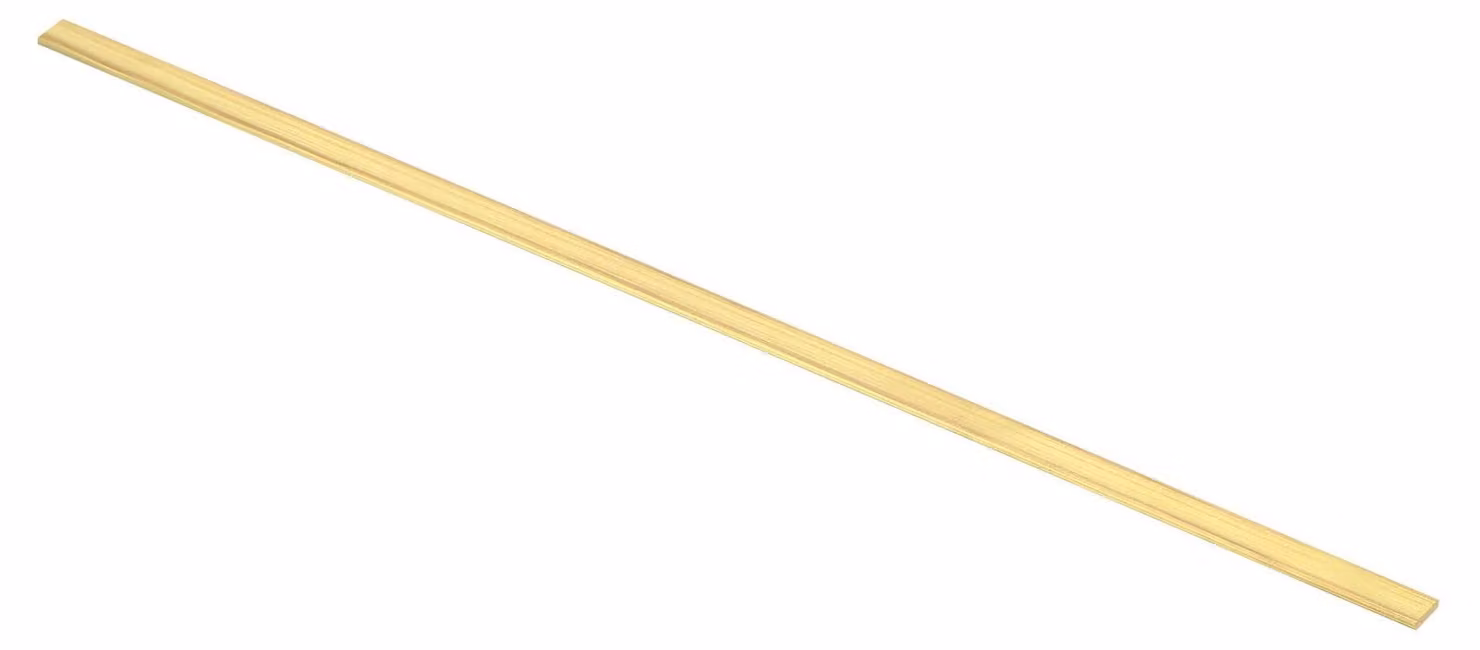 Barra di ottone piatto H59, 2 mm x 2 mm x 0,3 m, 1 pezzo