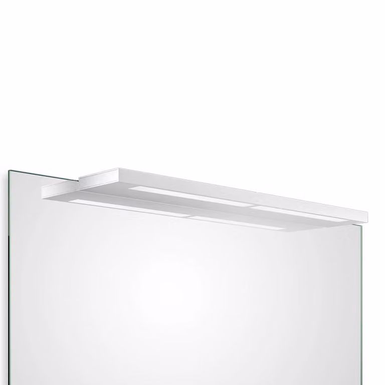 Decor Walther Applique da parete Slim 1-60 N, Bianco / Opale, Bagno, Alluminio, Moderno, Applique