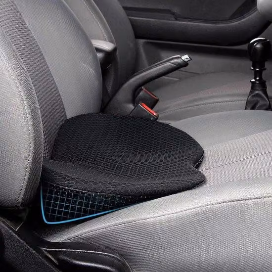 Cuscino di supporto per la schiena per sedie da auto e ufficio - supporto lombare viscoelastico - riduzione del dolore e della sciatica - nero Cuscino di supporto per la schiena
