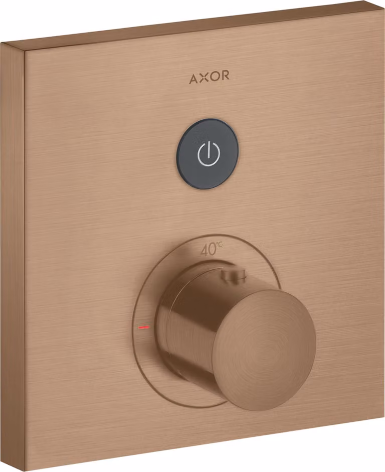 hansgrohe AXOR Starck ShowerSelect Thermostat carré à encastrer pour 1 consommateur, 36714310, 36714310