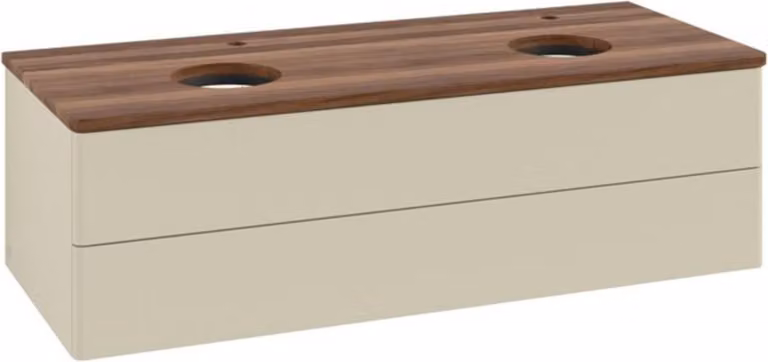 V&B Mobiletto senza struttura frontale, con illuminazione Antao 120x36x50cm, HL, WBP w. wal, si Gr m Lac