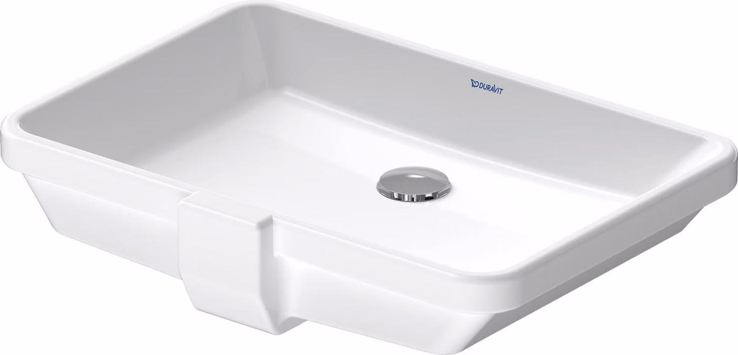 Duravit lavabo à encastrer 2nd floor 52,5cm, lavabo intérieur, blanc, 0316530000, 0316530000
