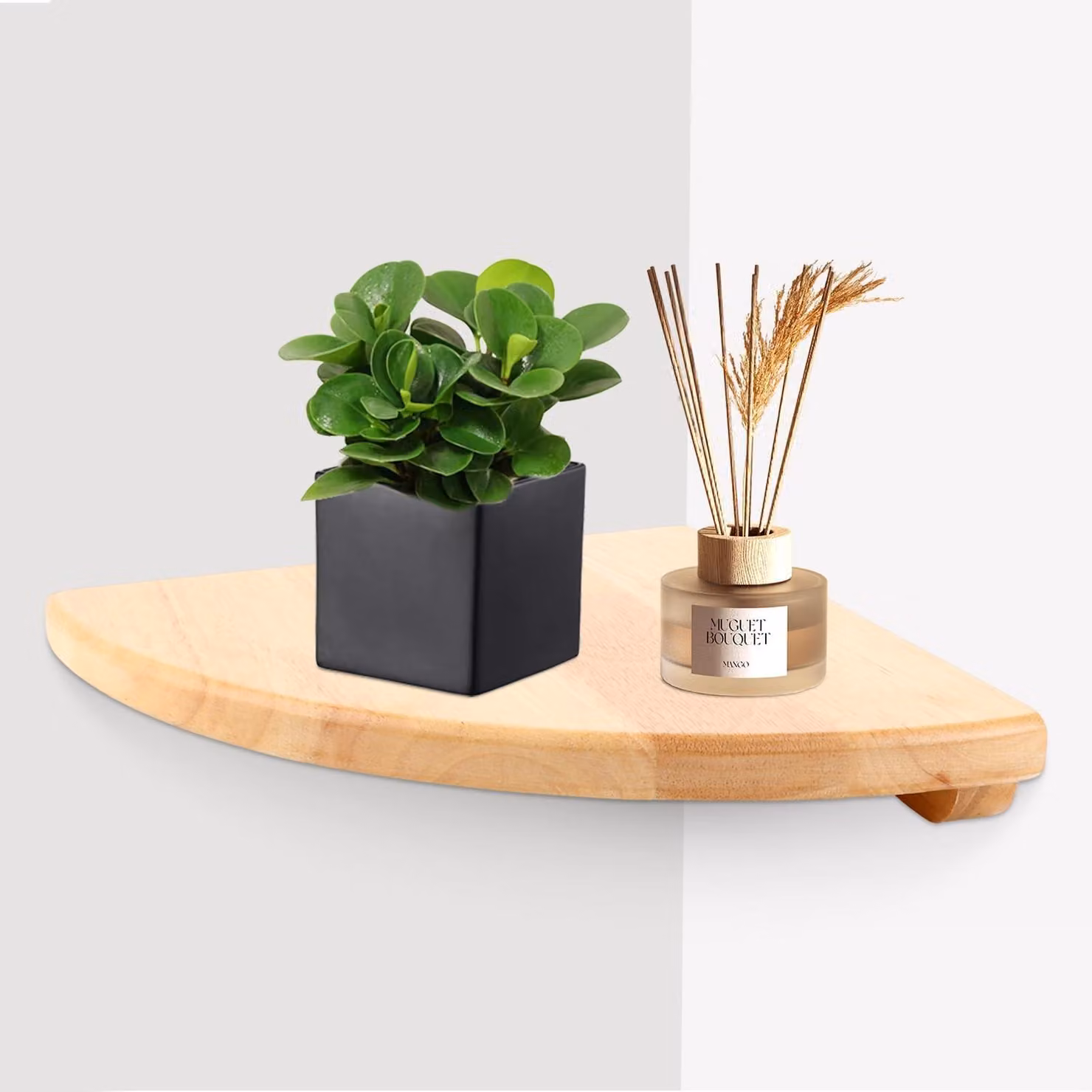 Listello angolare in legno per montaggio a parete, 18 cm