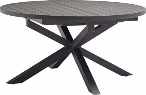 Tavolo da giardino Destiny ARONA Ø120/170x75cm, alluminio, allungabile, antracite