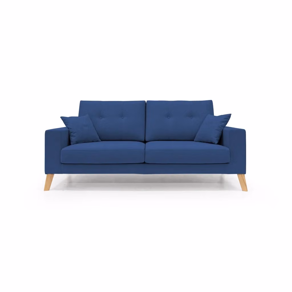 Divano moderno Danish Divani.Store in tessuto impermeabile blu L: 166 cm – 2