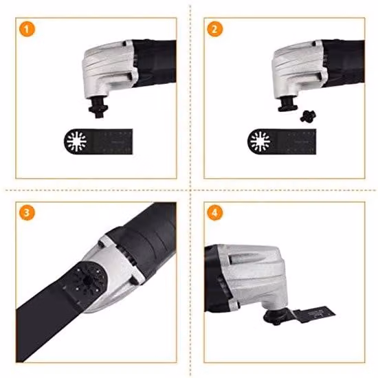 Set di 20 lame per seghetto alternativo, kit di lame oscillanti con miscela di lame bimetalliche per utensili multifunzione, accessori per lame per tagli precisi