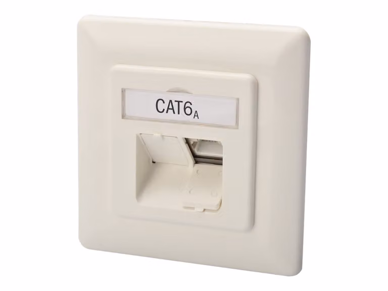 Scatola di giunzione DIGITUS Cat.6A (profonda), 2 x RJ45, schermato