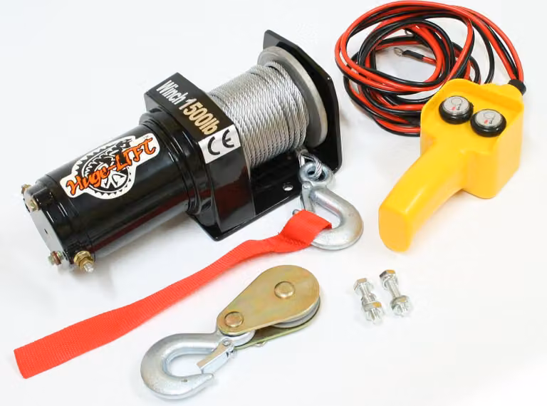 Varan Motors - var-p1500-1 verricello a cavo da 12V ATV QUAD FOREST OFFROAD verricello a cavo telecomandato 680/1360KG verricello