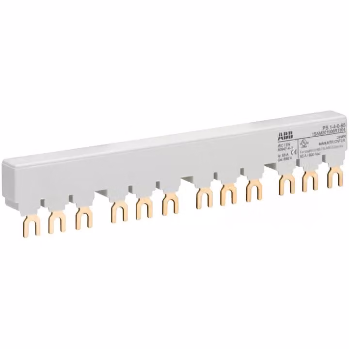 Contatto Stotz PS1-4-0-65 , sbarra trifase per 4 MS116 / MS132, Ie=65A , 1SAM201906R1104