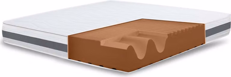 Il materasso singolo White Stone 100x190 Basic, antibatterico, antiacaro, anallergico. | Altezza 25 cm | Italy