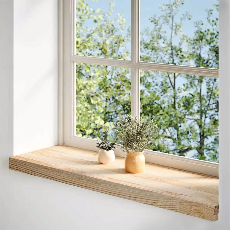 Davanzali 2 pz Non Trattati 70x30x2 cm Legno Massello di Rovere