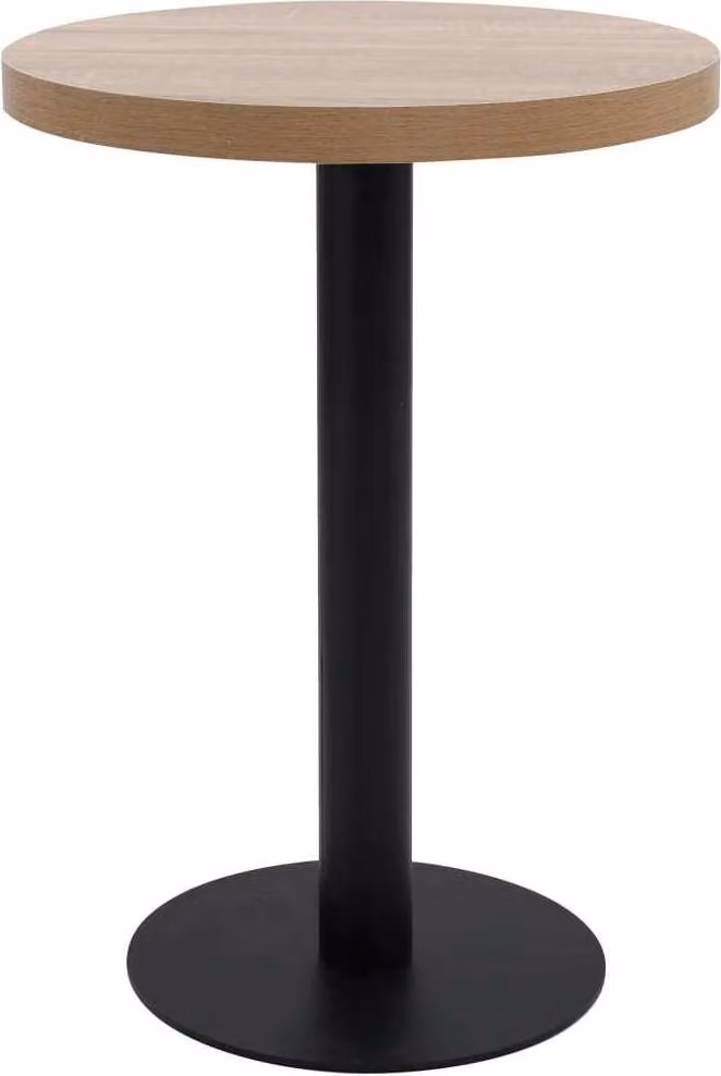 The Living Store Tavolo da bistrot marrone chiaro 60 cm MDF