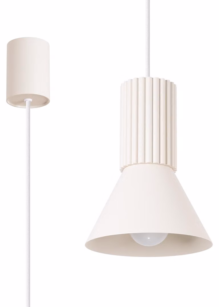 Lampada a sospensione MOLDEA beige 1xE14x10W in metallo, dimensioni: 120x14x14 cm, IP20, Pure Lume