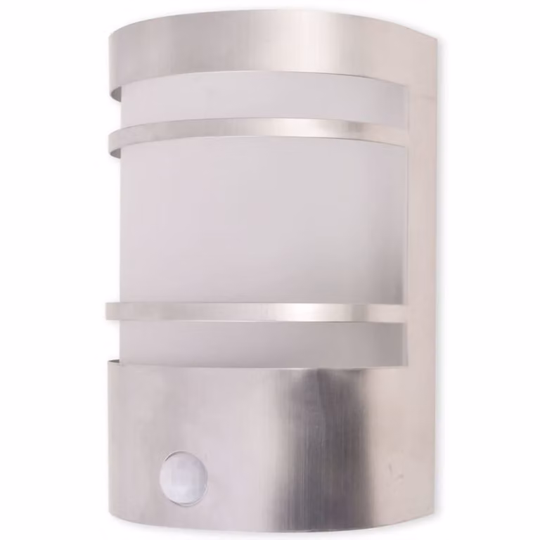 Lampada da esterno con sensore The Living Store in acciaio inossidabile