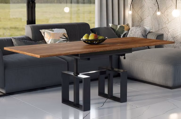 Endo-Möbel tavolino Empoli da 110 a 170 cm tavolo da soggiorno allungabile sincronizzato (rovere Stirling)