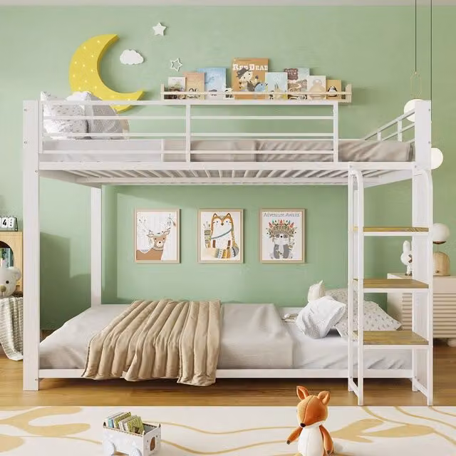 Letto a castello ¨C Minimal ¨C bianco metallo 140x200cm