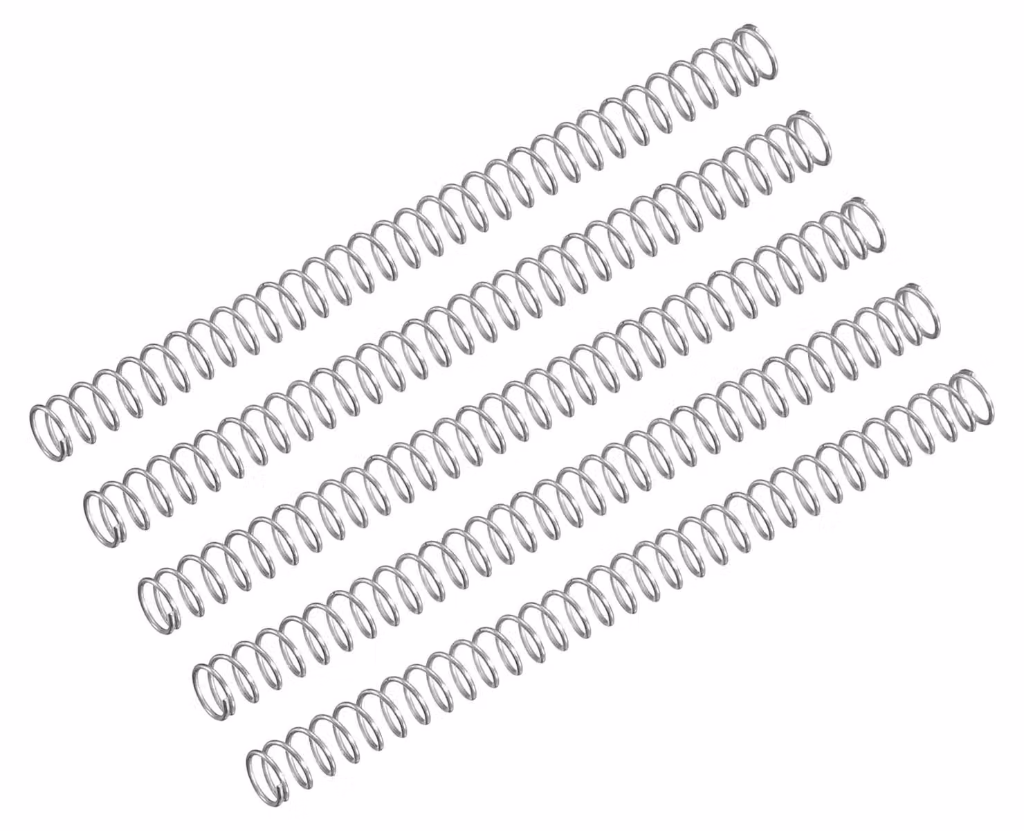 Molle a compression, 5 pezzi, acciaio inossidabile 304, diametro del filo 3 mm, lunghezza 45 mm