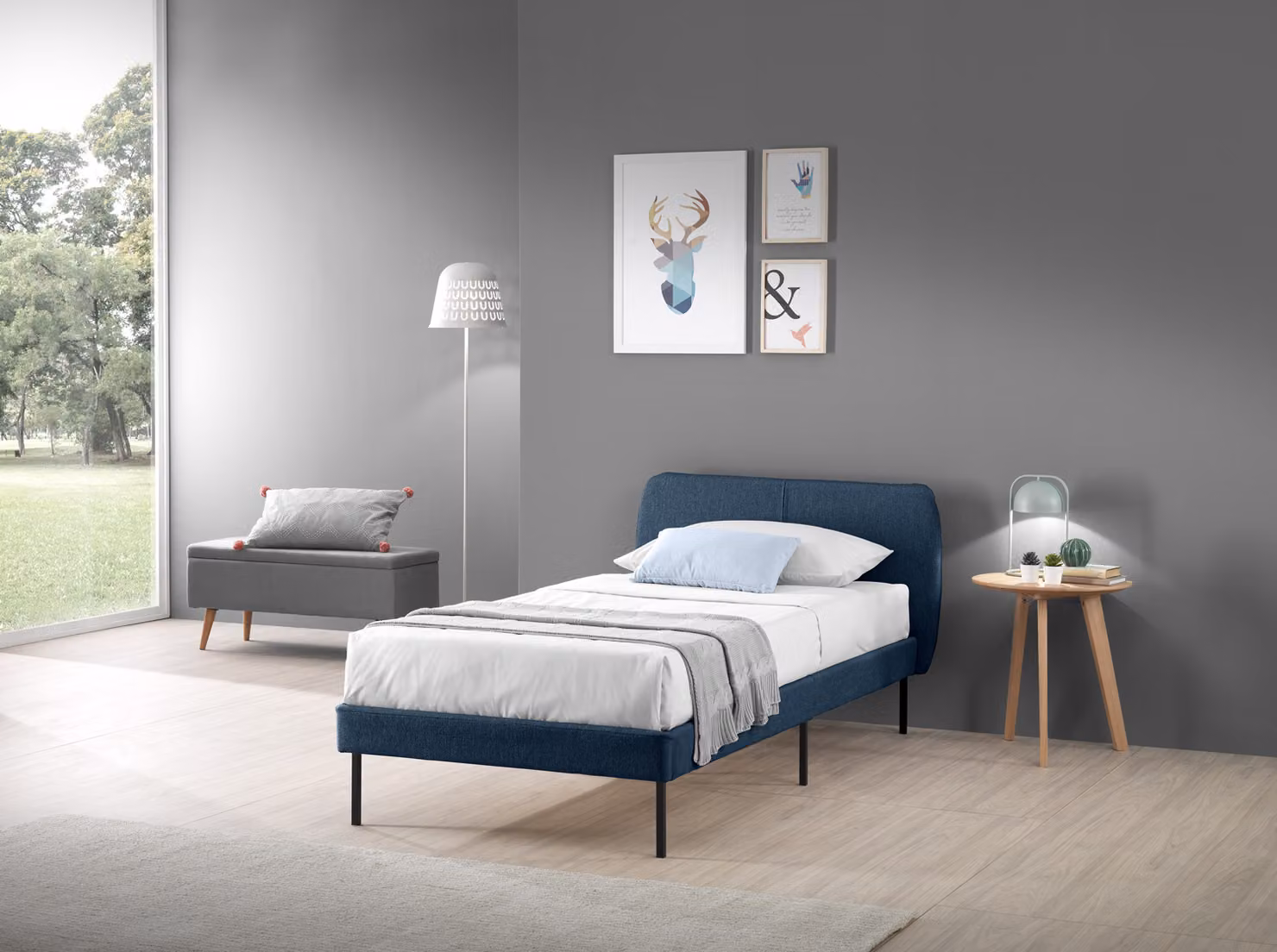 Letto TOKIO 90 x 200 cm Blue