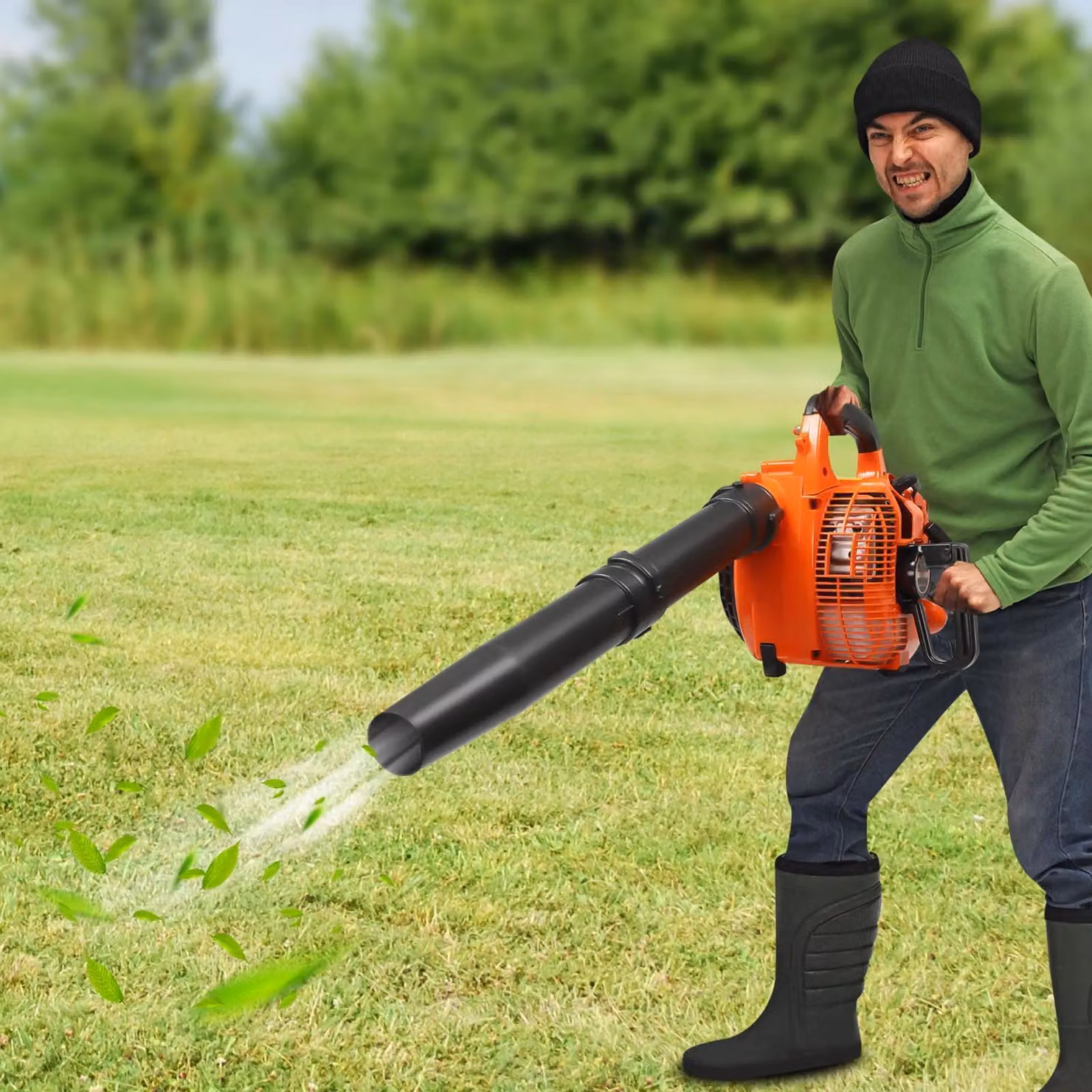 Soffiatore per foglie - Apparecchio manuale - Elettrico - Senza batteria - Manuale - Per giardino e cortile