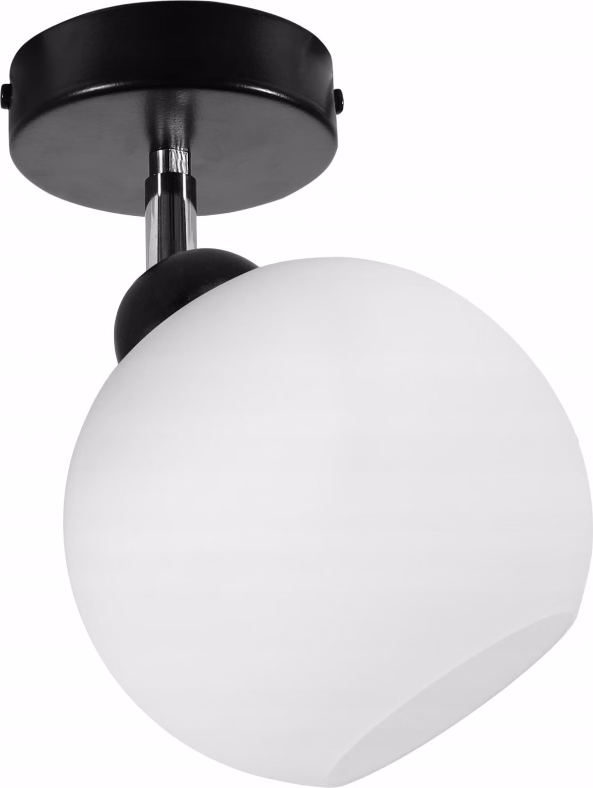 Lampada Da Soffitto Classica Con Paralume A Sfera Bianca A Led