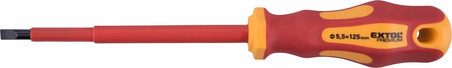 Cacciavite per elettricisti, (-)5,5x125mm, VDE, CrV