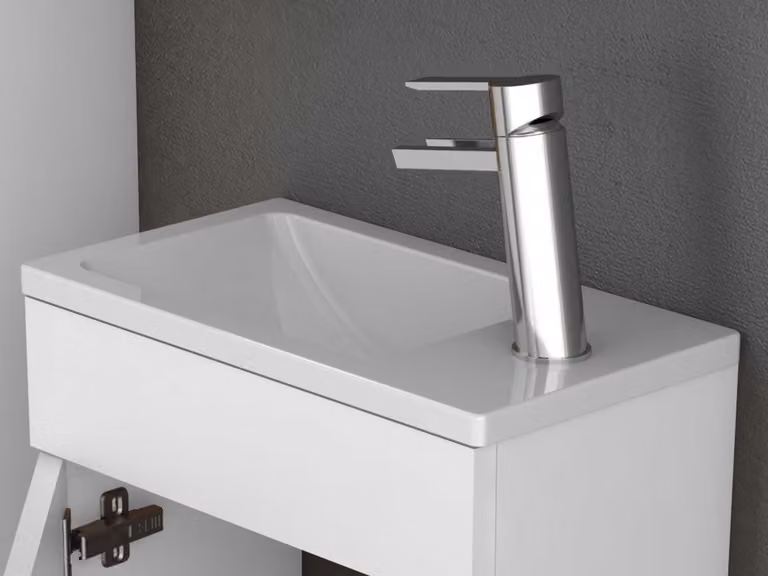 Mobile sottolavabo Gabun, bianco, 71x40,5x22,5 cm