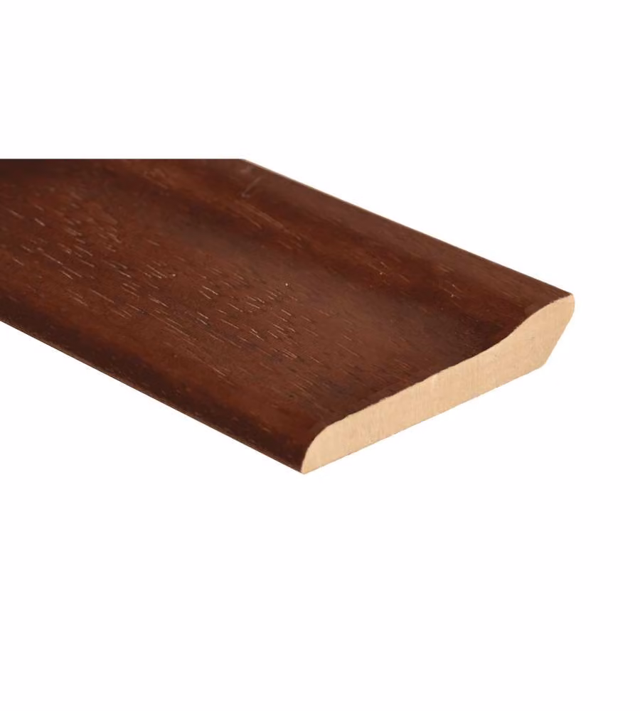 Kimono Battiscopa in Legno Ayous Mogano 7x7 cm con Piede per Rifiniture