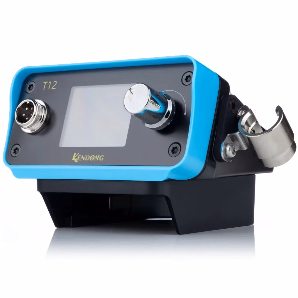 Stazione Saldante a Batteria Rosfix Blue Delphin AT12BD Colore Blu con Display TFT e Regolazione 200-450°C – 2